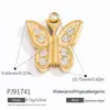 Joias Europeias e Americanas de Aço Inoxidável Artesanais DIY Acessórios de Bolsa Coração Luxo Acessível High-End Pingente com Gotejamento de Óleo Cor Dourada 18K Conservador