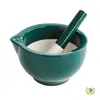 Tazón de Molienda Cerámico, Triturador de Comida para Bebé, Triturador de Pastillas, Molinillo de Pasta de Ajo, Mortero de Piedra, Tazón para Pasta de Arroz con Función de Molienda