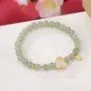 Yilu Prata S925 Prata Esterlina Banhado a Ouro Jade Hetian Sapon Pérola Redonda Cobra Marca Baofu Pulseira de Corda Enrolada