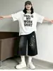 Calças Cropped Retas Estilo Coreano High Street Plus Size para Mulheres, Verão 2026, Shorts Jeans Super Estilosos
