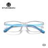 STUDIOMUKU Gafas de Madera Cool Armazón de Gafas Japonés Diseño Retro Estudiante Artístico Armazón Pequeño Redondo