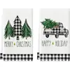 Paños de limpieza creativos con temática navideña de Amazon transfronterizos, manteles para el hogar y la cocina, paños de cocina y paños decorativos navideños