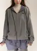 Conjunto de Sudadera a Cuadros Patchwork de Dos Piezas Falsas Estilo Retro Universitario Americano con Pantalones de Chándal con Cortina de Trasero