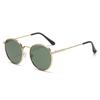 Nuevas Gafas de Sol de Moda de Estilo Coreano con Montura Ovalada para Mujer, Gafas Adelgazantes de Alto Sentido, Gafas de Sol Metálicas con Forma Distintiva para Sesión de Calle