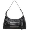 Bolso de hombro retro transfronterizo europeo y americano para mujer, nuevo estilo 2026, de nicho y moderno, bolso fresco de charol para debajo del brazo, bolso cruzado versátil y elegante
