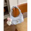 Bolso de Mano de Moda Plisado Estilo Coreano para Mujer 2026 Nuevo Estampado Floral Bolso de Axila Bolso de Hombro Cruzado de Moda
