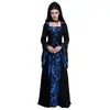 S-5XL Vestido Largo Retro de Corte Medieval Transfronterizo Disfraz de Performance Escénica de Halloween Vestido Victoriano