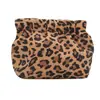 Nova Bolsa de Maquiagem Grande Capacidade Estilo Ins 2024 Bolsa Portátil para Armazenamento de Cosméticos Bolsa de Armazenamento com Estampa de Leopardo para Mulheres