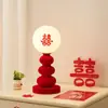 Presente de Casamento para Recém-Casados: um Par de Lâmpadas Eternas para Decoração de Sala de Casamento, Abajures Vermelhos, Luminárias de Cabeceira