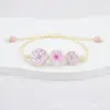 Pulsera de Flores Secas con Encaje de Gipsófila Más Vendida Transfronteriza, Tejida a Mano, Souvenir Turístico Popular, Estilo Flor Eterna