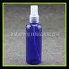 Regador preto 100ml Borrifador pequeno de pressão frasco azul Orvalho puro 100ml Frasco de pressão hidratante Frasco borrifador PET