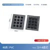 Almohadillas antideslizantes para equipaje de PVC, almohadillas redondas de base para mochila de cinco rayas con patrón de diamante, almohadillas para pies de equipaje resistentes al desgaste
