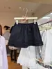 Verão 2026 Novo Estilo Coreano Slim Fit Cintura Alta Cordão Design com Cadarço Renda Patchwork Intricado Doce Versátil Saia Curta