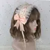 Faixa de Cabelo Lolita Flor Casamento Cupido Anjo Cabo LO Niang Renda Versátil kc Faixa de Cabelo Laço Joia de Cabeça Lolita