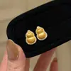 Explosiones del Libro Rojo Nuevo Estilo Chino Retro Microincrustaciones de Circonita Alambre Dibujado Pendientes de Calabaza de Gama Alta Moda Pendientes Delicados para Mujeres