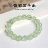 Pulsera Badu Crystal de Prehnita Natural Grado 5A para Mujer Pulsera de Prehnita Verde Hielo para Mujer Venta al por mayor de Cuentas