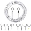 Cordas de Cortina Revestidas de Plástico Estilo Moderno e Simples 1,2m 3,4m 5,1m Acessórios de Cortina para Amarrar Corda de Cortina Venda por Atacado