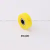Pie prensatelas de plástico con ranura ancha para máquina de coser de cama plana, universal para telas gruesas y finas, no engancha ni empuja la tela, pie prensatelas de rueda para máquina de coser