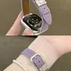 Adecuado para Apple S12S10987Se Correa de Reloj Starlight Kt Cat Moda Lujo Ligero Cuero Pulsera de Muñeca para Mujer Correa de Reloj