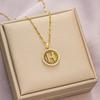 Colgante con letra H de moda transfronteriza europea y americana para mujer, con encaje dorado, lleno de diamantes, ligero, de lujo, nicho, cadena de clavícula de alta calidad