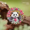 Broche de Esmalte Desenho Animado Metal AR Tendência Brincadeira Broche de Casal Liga de Zinco Pintura de Cozimento Broche Vazado Broche Personalizado