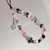 Pulsera de dopamina con cordón para funda de teléfono, tejida a mano con cuentas, colgante de mujer de alta calidad, de cristal duradero y resistente a caídas.