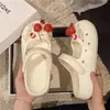 Zapatos Mary Jane de Ballet Transpirables para Uso en Exteriores, Zuecos Lindos de Suela Gruesa para Mujer, Chanclas de Eva Cerradas Antideslizantes de Verano para Playa
