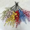 Haste de plástico Feiyang 5 garfos flor de ameixa Zen Chinês wintersweet flor artificial decoração de sala de estar ornamentos de flor artificial