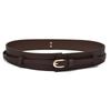 Pu Cintura Selo Pequeno Moda Ajustável Cinto Exterior Desgaste Decorativo Casaco Combinando Camisa Terno Preto Cinto Largo