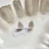 Aretes Ovalados de Gota de Agua Estilo Japonés-Coreano para Mujer Temperamento de Alta Gama Lujo Ligero Combinación Total Aretes Nicho Aretes Estilo Frío para Mujer