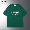 JEEP SPIRIT Nueva Camiseta de Manga Corta para Pareja Cuello Redondo Hombro Pequeño Holgada Talla Grande Camiseta Casual Camiseta Básica