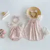 Ropa para Bebé 2026 Estilo Nuevo Pelele Vestido de Princesa Conjuntos Coordinados para Hermanas Algodón Puro Estilo Coreano para Niñas Ropa para Niños Pequeños