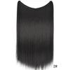 Comercio exterior europeo y americano peluca para mujer cortina de pelo de línea de pesca cabello largo liso parche de pelo natural sin costuras fabricantes stock peluca de fibra química
