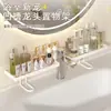 Estante para lavabo de baño, estante de almacenamiento de tocador simple y de lujo ligero, organizador para artículos de tocador y productos para el cuidado de la piel