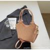 Bolso de Alta Gama Transfronterizo para Mujer Primavera y Verano 2025 Nueva Moda Nicho Hombro Bandolera Bolso Cubo Portátil para Mujer