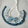Toalla Saliva Mascota Transfronteriza, Babero Gato, Moño, Adorno de Encaje, Accesorios Perro, Bufanda, Venta al por Mayor Fabricante