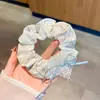 Anillo para el pelo del intestino grueso colección anillo para el pelo fresco simple súper hada encaje de flores accesorios para el pelo popular cuerda para el pelo al por mayor cuerda para el pelo