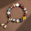 Natural 18 Sementes Bodhi Segurando 18 Tesouro Pulseira Borla Mais Sementes Mais Bênção Paz e Shun Sui Beads Beads 18 Jogo Literário