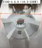 Plástico Resistente a Altas Temperaturas Aspa de Ventilador de Motor Polipropileno Material PP Aspa de Ventilador de Refrigeración Y80-355 Anti-Quemaduras Duradero Estándar Nacional Espesado