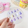Nueva Linda Calcomanía de Uñas de Dibujos Animados para Niños Conejo Calcomanía de Uñas 3D Niña Traje de Uñas Desmontable