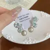 Nuevos Pendientes de Perla Mariposa Bicolor para Mujer, Azul Claro y Rosa Dulce, Dos Estilos, Circonita, para el Viaje Diario y Citas