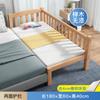 Cama infantil emenda cabeceira faia com guarda-corpo meninos e meninas berço de cama de solteiro alargado cama pequena emenda cama grande