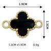 Joias de liga coreana acessórios diy pingente de colar pulseira com pingente de trevo de quatro folhas duplo pendurado atacado transfronteiriço