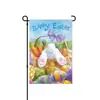 Bandera de Jardín de Pascua Transfronteriza Decoración de Patio Festivo Bandera Colgante de Conejo y Huevo Bandera de Poliéster Lino de Doble Cara Personalización