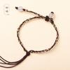 Nueva cuerda de pulsera semiacabada diy tejida a mano con hilo dorado pulsera de ágata cuentas de transferencia con cuerda pequeña cuerda roja venta al por mayor de fábrica