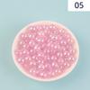 Cuentas de arroz transparentes acrílicas, cuentas sueltas rosas, cuentas de imitación de cristal, accesorios de resina, materiales para manualidades DIY, productos semiacabados