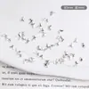 Mini Accesorios para Arte de Uñas de Mariposa Decoraciones para Uñas de Aleación Lindas Mariposas 3D de Celebridad de Internet para Arte de Uñas DIY