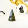 Soporte para Anillos con Forma de Cono de Cristal Natural Soporte para Almacenamiento de Anillos Multimineral Estante de Exhibición de Joyería para Escritorio Venta al por Mayor Transfronteriza