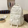 Mochila Coreana Ins Nueva de Aspecto Elegante, Fresca y Dulce para Estudiantes de Secundaria y Preparatoria, Multicompartimentos, Ligera, Gran Capacidad