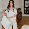 Pijama Nuevo Estilo 2023 para Mujer Primavera y Verano Algodón Delgado Manga Corta Pantalones Lunares Ropa de Casa de Alta Gama Conjunto de Dos Piezas